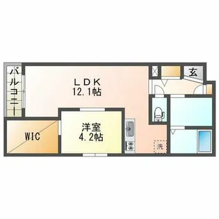 グレイス天野【1階】の間取り