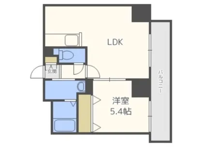 N6ウエスト11・M【3階】の間取り