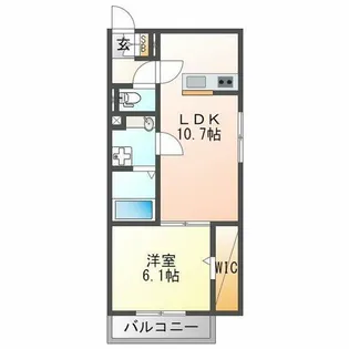 ディアコート A棟【2階】の間取り