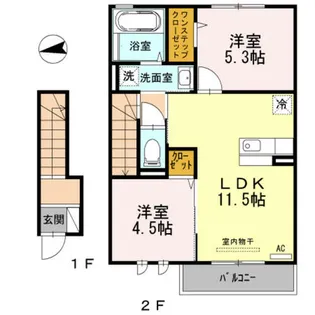 ボレアス【1階】の間取り