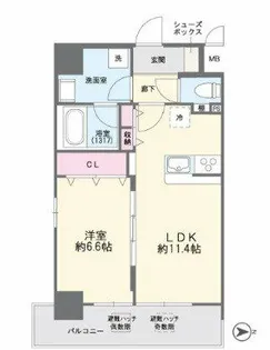 Fuku島之内【10階】の間取り