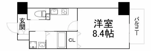 オアシス梅田【3階】の間取り