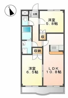 エトワールⅡ【203号室】の間取り