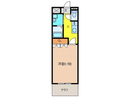 ハピネスガーデン【1階】の間取り