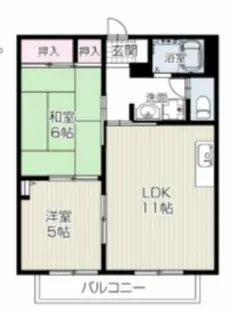 シェーネフェルト【1階】の間取り