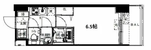 ALIVIS福島海老江【11階】の間取り