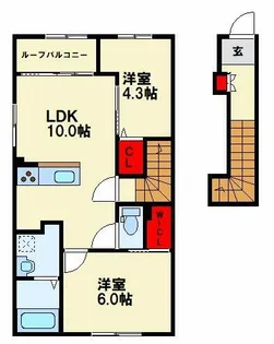 K-BLD No.20【2階】の間取り