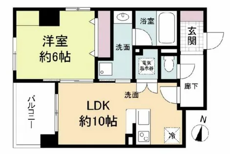 グレンパーク梅田北【2階】の間取り
