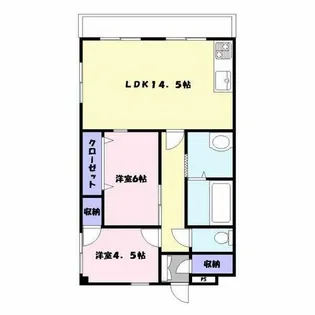 ビスタハウス【4階】の間取り