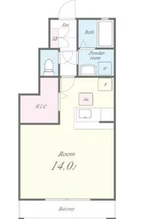 ホワイト・コースト壱番館【108号室】の間取り