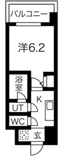 スプランディッド難波【15階】の間取り