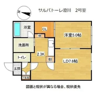 Salvatore Sumikawa(サルバト―レ澄川)【2階】の間取り