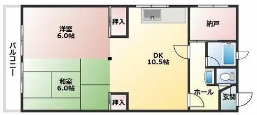 ニューコーポ春日井【210号室】の間取り