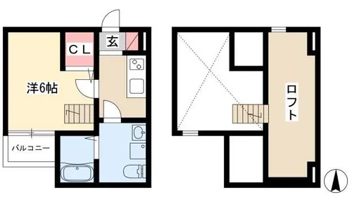 TEODORA 浅間町【1階】の間取り