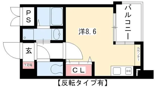 CITY SPIRE 名古屋大須【404号室】の間取り