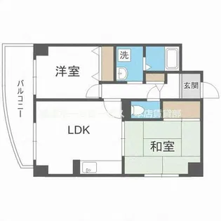 グロワール北花田【3階】の間取り