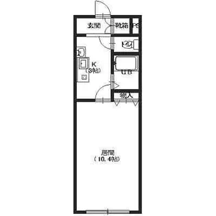 やんぐぐれーす松陰【1階】の間取り