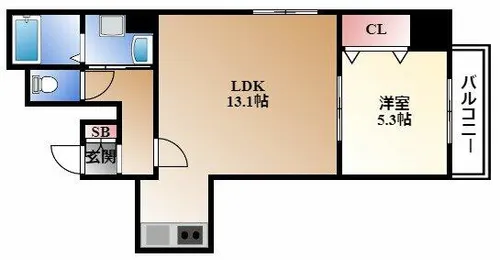 L.A上前津【6階】の間取り