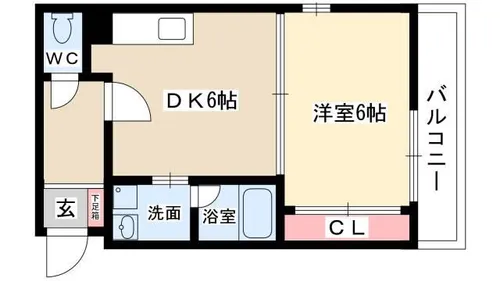ボヌ・メゾン見附【303号室】の間取り