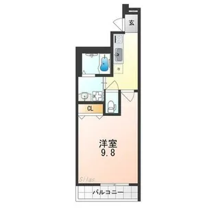 フジパレス上野芝Ⅲ番館【3階】の間取り