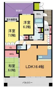 フロントレジデンス西宮北口【3階】の間取り