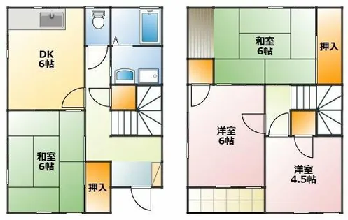 春の窓辺とカプチーノ【101号室】の間取り
