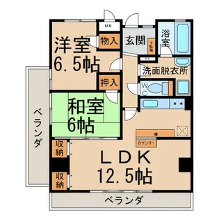 ディージービル小牧中央【601号室】の間取り