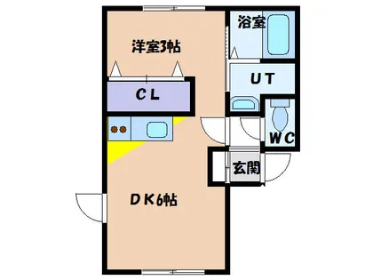 ハイツスドウ6【101号室】の間取り