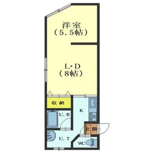 VILLA ANGEL【201号室】の間取り