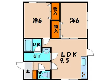 パオス久根別【103号室】の間取り