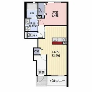 Sun garden【102号室】の間取り