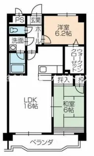 ボンヌシャンス壱番館【201号室】の間取り
