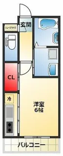 パルファン鳳【306号室】の間取り