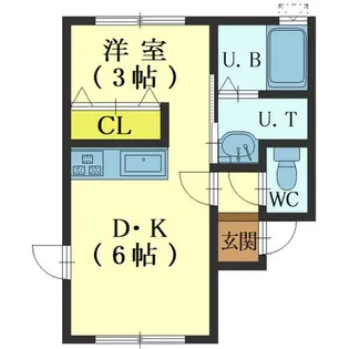 ハイツスドウ6【101号室】の間取り