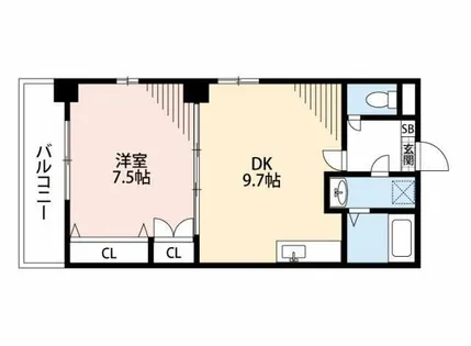 エミネンス住吉【10階】の間取り