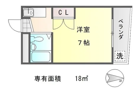 ラポール平田【3階】の間取り