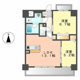 コンフォート城西【3階】の間取り