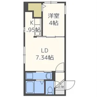 glife-1st【405号室】の間取り