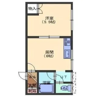 レヴ深堀【2階】の間取り