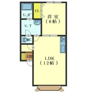 メゾン・ド・中道【102号室】の間取り