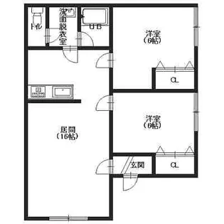 サンカーサ【1階】の間取り
