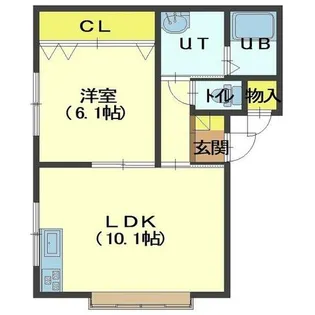 コーポおがさわら【2階】の間取り