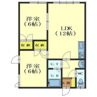 RKマンション山の手【2階】の間取り