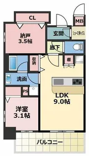 スプランディッド新大阪VIII【5階】の間取り