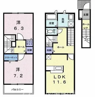 Bell Tree【2階】の間取り