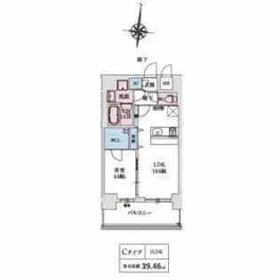 スプランディッド新大阪VIII【13階】の間取り
