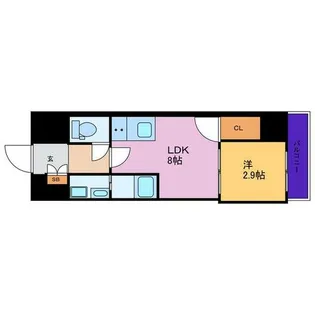 1LDKの間取り画像