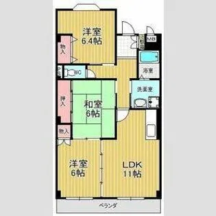 セントポーリア サウス【2階】の間取り