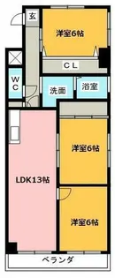 サンピア植田【9階】の間取り