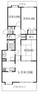 パークノヴァ上社北【1階】の間取り